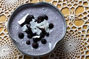 Blueberry Chia Pudding is Breakfast for a Motivated Healthfood Lifetyle from Vivapura.com