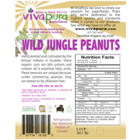 Wild Jungle Peanuts, Raw, Organic, Bulk, 4lb