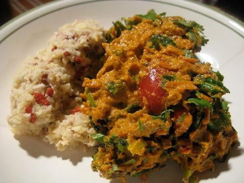 Vegetable Masala with Goji rice;