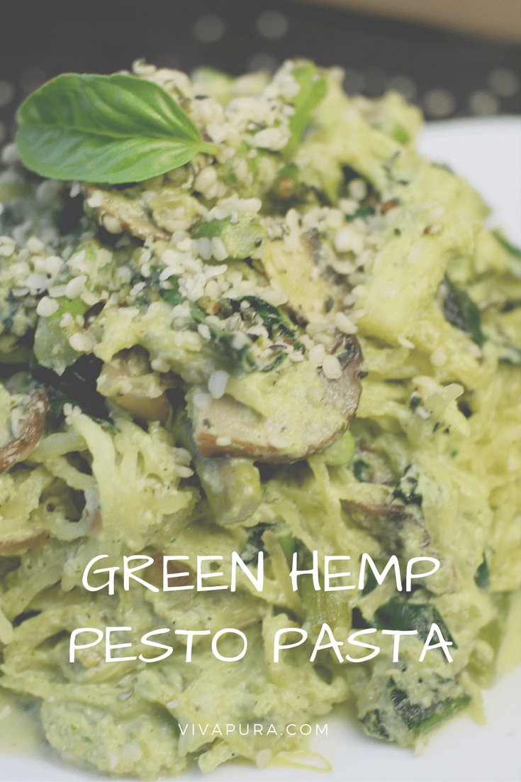 Easy Green Hemp Pesto Pasta