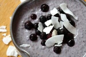Blueberry Chia Pudding is Breakfast for a Motivated Healthfood Lifetyle from Vivapura.com