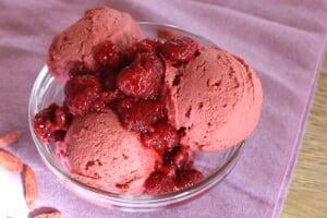 Best Raw Organic low glycemic Raspberry Ice Cream by Vivapura.com
