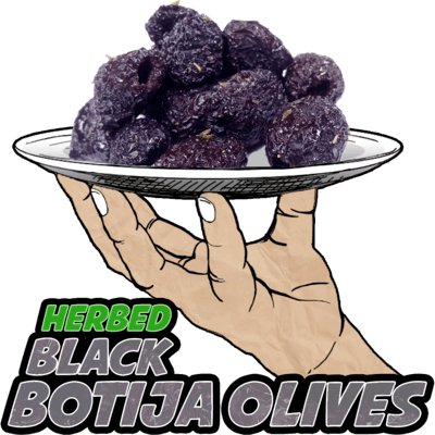 Botija Olives Pitted with Herbs Dehydrated, 8oz