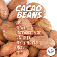 Cacao Beans, Ceremonial Grade, Organic, 8 oz