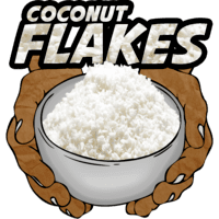 Coconut Flakes, Raw, Organic, 12 oz