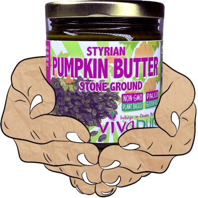 Styrian Pumpkin Butter, Raw, Organic, 9oz Jar