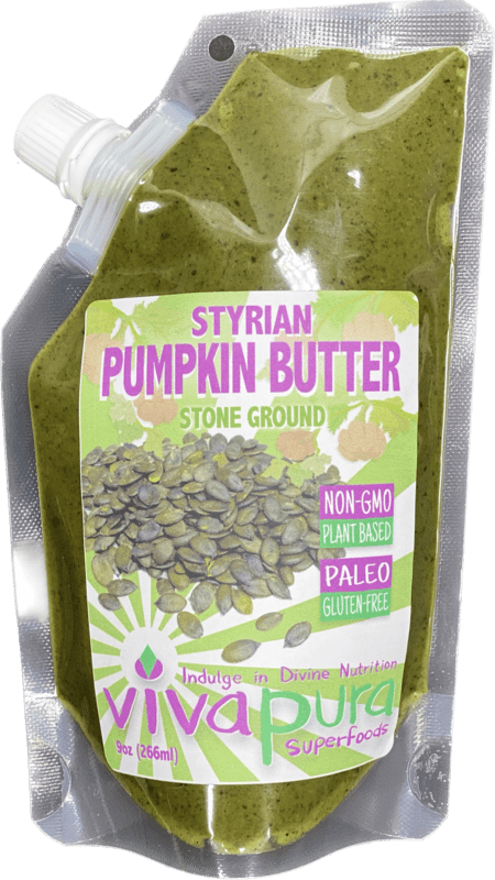 Styrian Pumpkin Seed Butter, Raw, Organic, 9oz, Squeeze Pouch
