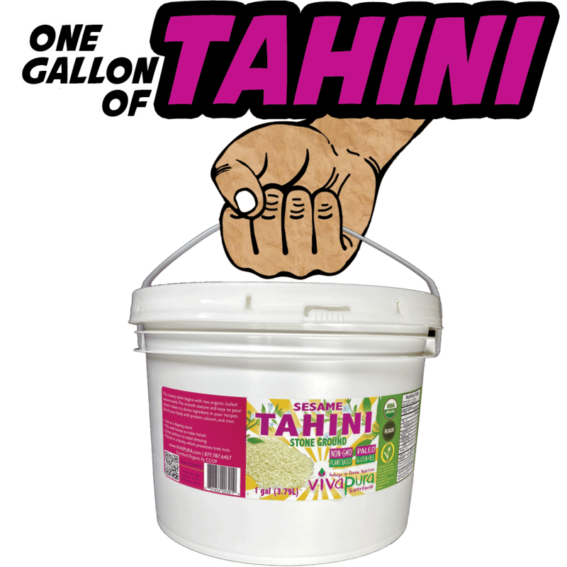 Tahini, Raw, Organic, 1 Gallon