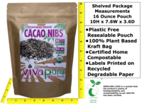 Cacao Nibs, Ceremonial Grade, Organic, 16 oz