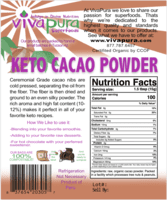 Cacao Powder, Ceremonial Grade, Organic, 16 oz