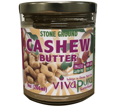 Cashew Butter, Raw, Organic, Stone Ground, 9 oz