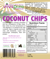 Coconut Chips, Raw, Organic, 8 oz