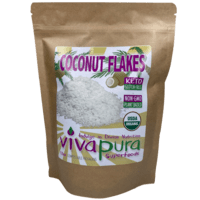 Coconut Flakes, Raw, Organic, 12 oz