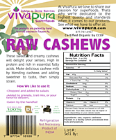 Cashews, Raw, Organic, 16 oz