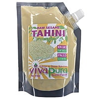 Tahini, Raw, Organic, Stone Ground, 16 oz, Sqeeze Pouch