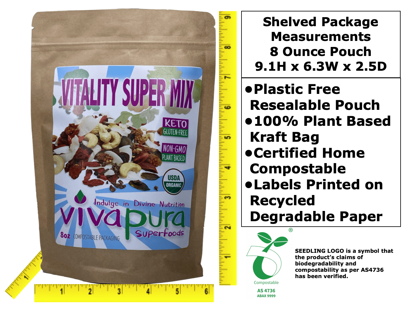 VITALITY SUPERFOOD SMOOTHIE MIX – PACK'D US
