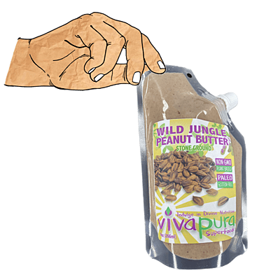 Wild Jungle Peanut Butter, Raw, Organic, Stone Ground, 9 oz